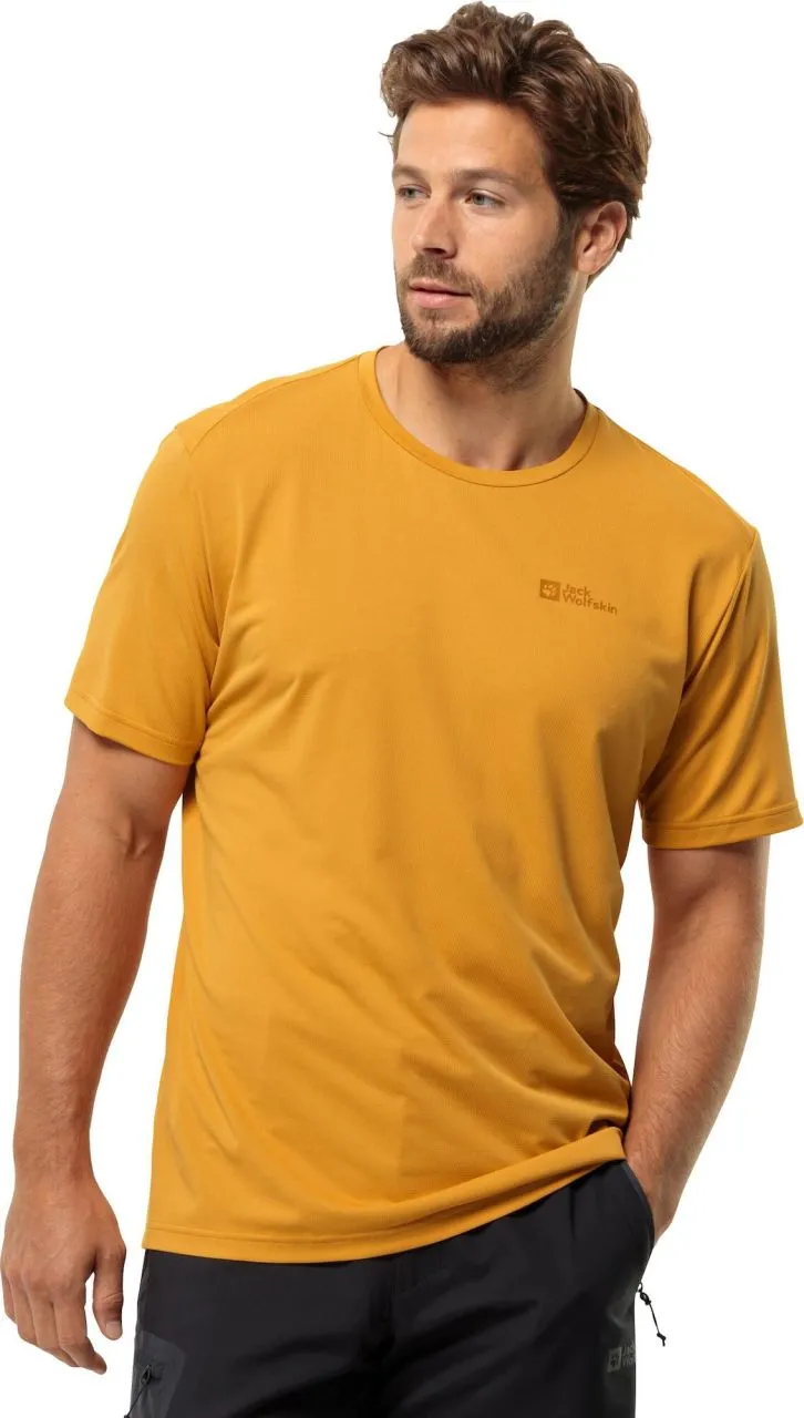 Jack Wolfskin Delgami Short Sleeve M - Herren T-Shirt für sämtliche Outdoor Aktivitäten